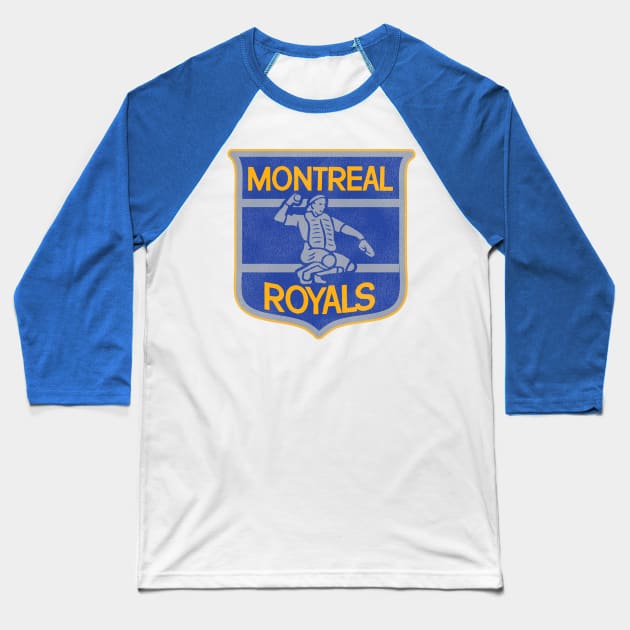 Defunct Montreal Royals Crest Baseball Team Baseball T-Shirt by Defunctland